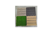 Dark Wood 1pcs 30x30cm Composite Decking Flooring Tile Interlocking Deck