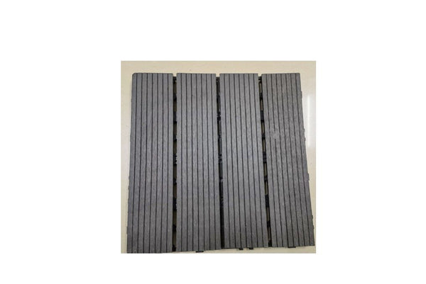Dark Wood 1pcs 30x30cm Composite Decking Flooring Tile Interlocking Deck