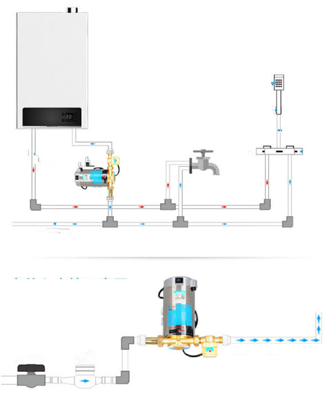 Hot water booster pump 90W