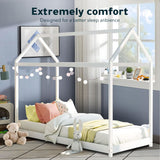 Bed Frame Wooden Single Size Timber House Wood Mattress Base Platform Kids