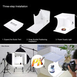 Mini Folding Lightbox Photo Studio LED Light + 6 Backdrops