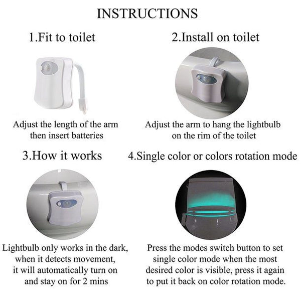 Bathroom Toilet Night Light