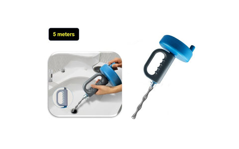 5M Drain Unblocker Spring Wire Plumbing Drain Cleaner Snake Metal Cable