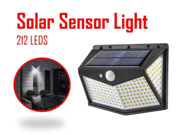 LED PIR Solar Power Sensor Wall Garden Light Security Motion Outdoor