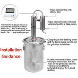 20L Pot Distill Stainless Steel Distillation Equipment Distiller Moonshine