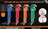 Long Arm Hex Key Allen Wrench Set