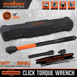 Click Torque Wrench HORUSDY 1/2" Drive