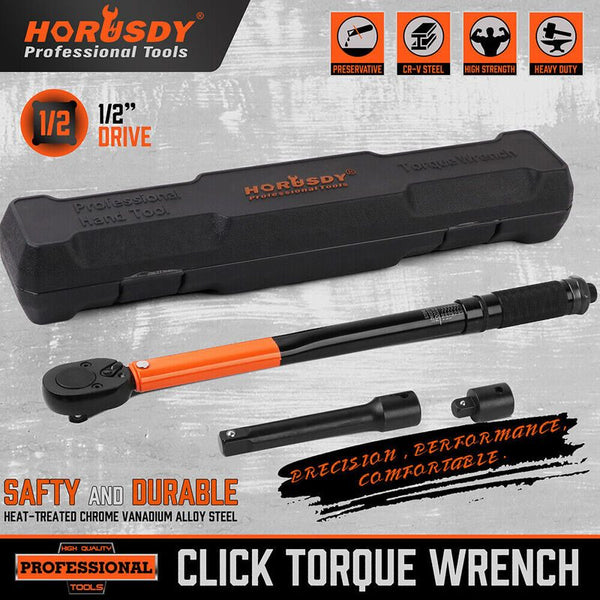 Click Torque Wrench HORUSDY 1/2" Drive