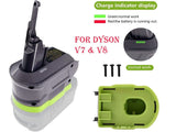 Ryobi 18V Battery to Dyson V7 V8 Absolute Animal Battery Adapter Converter