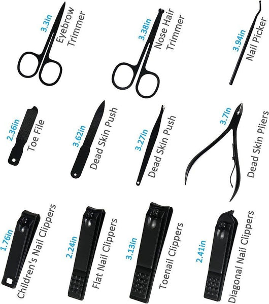 Manicure Set, Nail Clipper Manicure Kit 12PCS