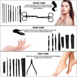 Manicure Set, Nail Clipper Manicure Kit 12PCS