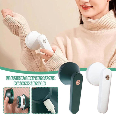 USB Rechargeable Lint Remover Fabric Shaver B02 White