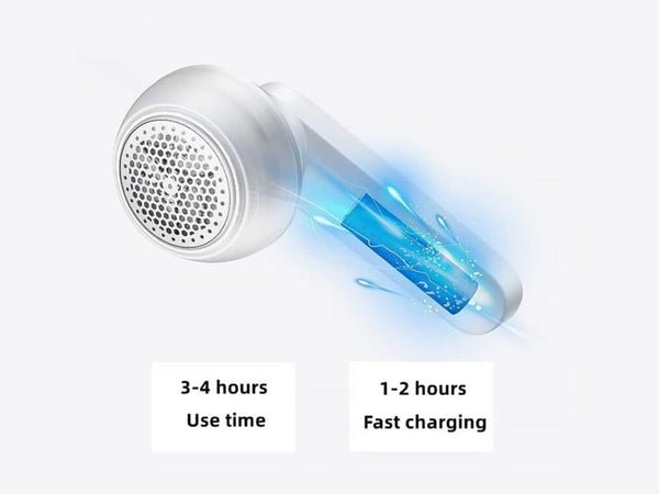 USB Rechargeable Lint Remover Fabric Shaver B02 White