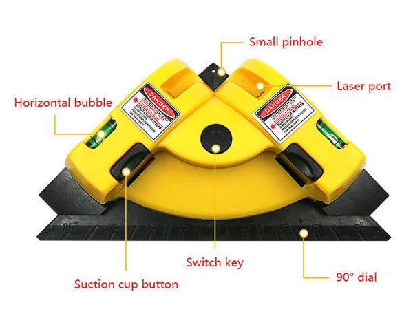 90 Degree Square Laser Level Tool