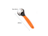 200mm Adjustable Spanner CRV Cushion Grip Plumbing Wrench Metric