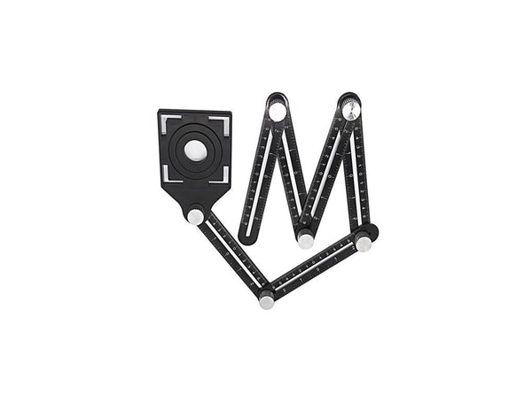 Drill Guide Measuring Ruler Template Tool Hole Punch Locator Tilers Shower