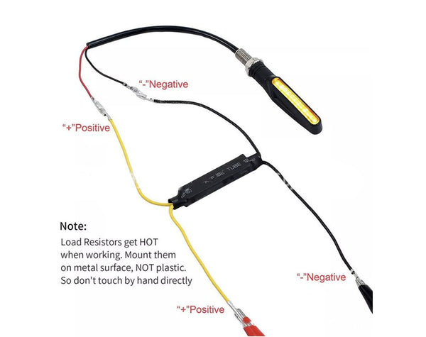 4pcs Motorcycle LED Turn Signal Indicator Load Resistors 12V 21W