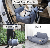 Dog Car Seat with Dog Seat Belt, Washable Dog Booster Pet Car Seat