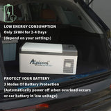 12V 240V 15L Fridge Freezer Portable Travel Camping Car Cooler 4WD