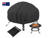 Fire Pit Cover Round BBQ Pit Cover Waterproof