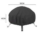 Fire Pit Cover Round BBQ Pit Cover Waterproof