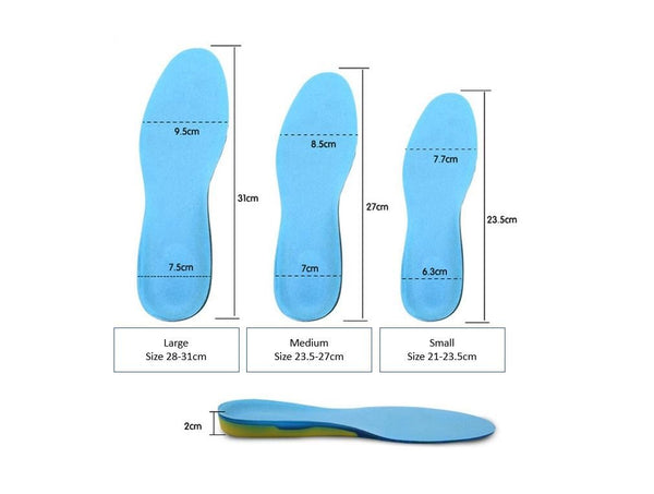 MEDIUM Size 7-11.5 GEL Shoes Inner Soles Arch Support Insoles Sports Insole