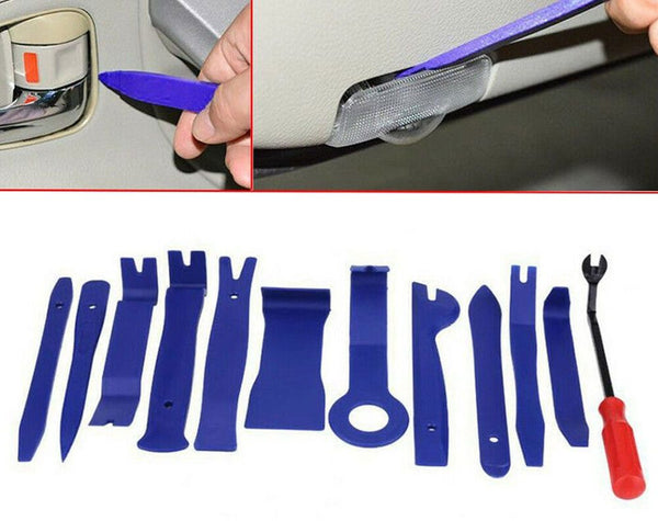 12pcs Car Audio Dash Removal Tools Panel Door Stereo Pry Bar Kit