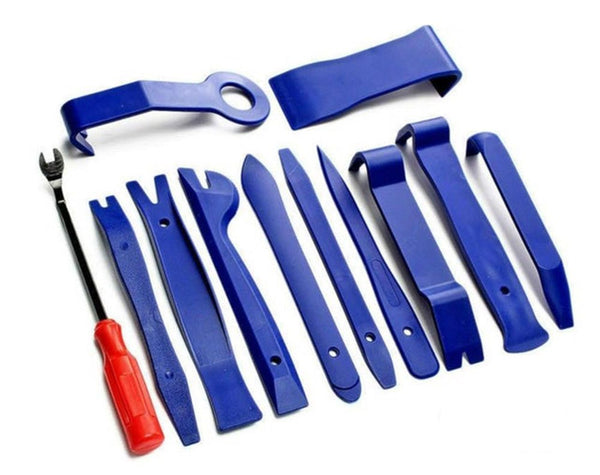 12pcs Car Audio Dash Removal Tools Panel Door Stereo Pry Bar Kit
