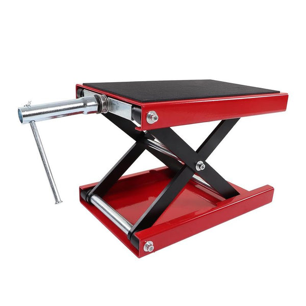 Motorbike Stand Motorcycle Scissor Lift Jack Hoist Repair Work Bench