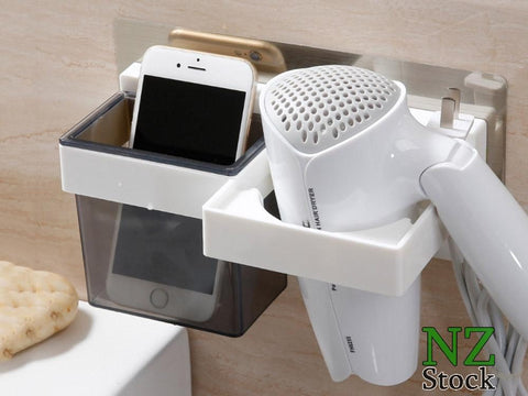 Hair Dryer Holder Bathroom Storage