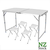 Picnic Table with 4 Chairs Set - New