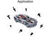 Universal Car Body Retainer Clips Door Trim Panel Clip Fasteners Push Rivets Set