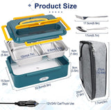 Portable Electric Heated Heating Lunch Box Bento Food Warmer 12V