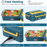 Portable Electric Heated Heating Lunch Box Bento Food Warmer 12V
