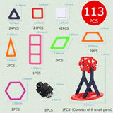 NEW Magnetic Building Blocks 113PCS