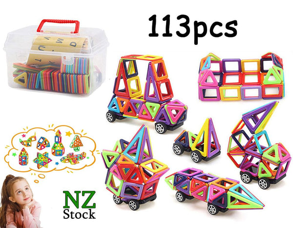 NEW Magnetic Building Blocks 113PCS