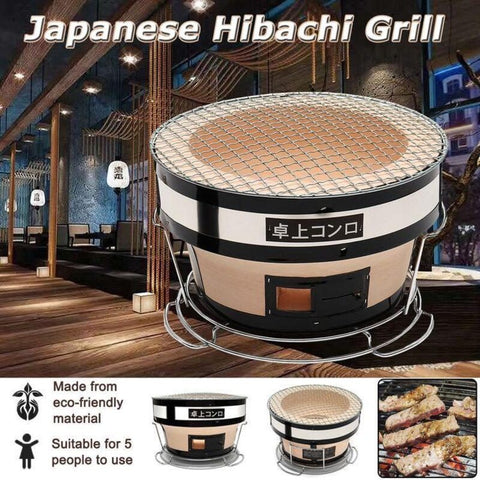 Japanese Ceramic Hibachi Charcoal Table Grill