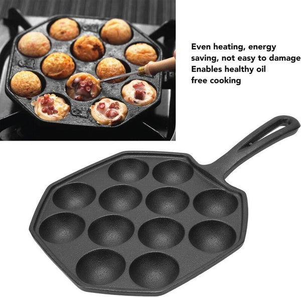 Cast Iron Takoyaki Grill Pan