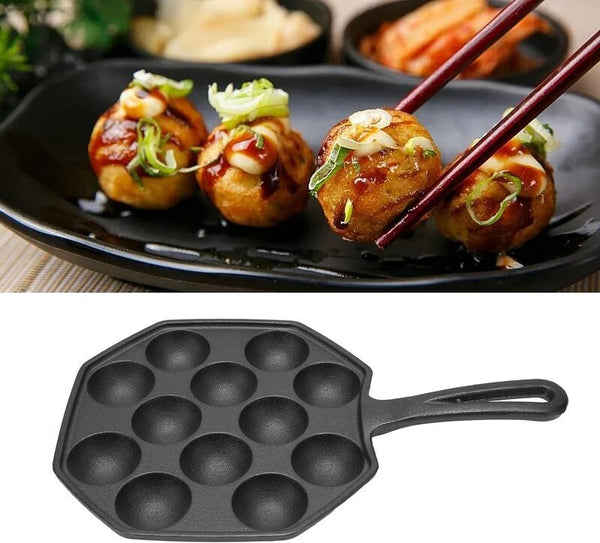 Cast Iron Takoyaki Grill Pan