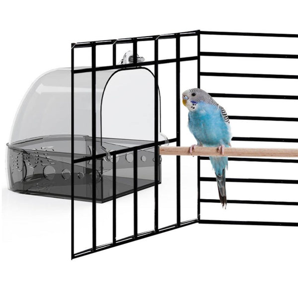 Bird Bath Box Bathing Tub Hanging Cage Small Birds