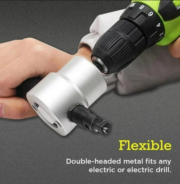 Electric Drill Plate Nibbler Cutter Power Sheet Metal Shear Attachment
