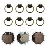 8pcs Vintage Cabinet Ring Knobs Antique Drawer Pulls Handle