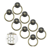 8pcs Vintage Cabinet Ring Knobs Antique Drawer Pulls Handle