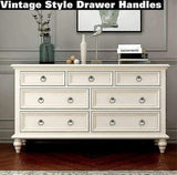 8pcs Vintage Cabinet Ring Knobs Antique Drawer Pulls Handle