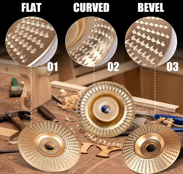 3Pcs Wood Carving Disc