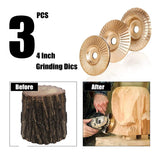 3Pcs Wood Carving Disc