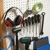 50pcs Peg Board Hooks Wall Shelf Hanger Garage Organiser Shop Display