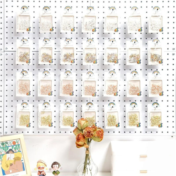 50pcs Peg Board Hooks Wall Shelf Hanger Garage Organiser Shop Display