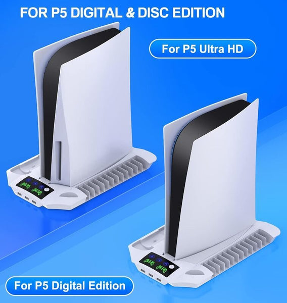 PS5 Stand Cooling Fan Playstation 5 Charging Station