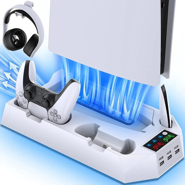 PS5 Stand Cooling Fan Playstation 5 Charging Station